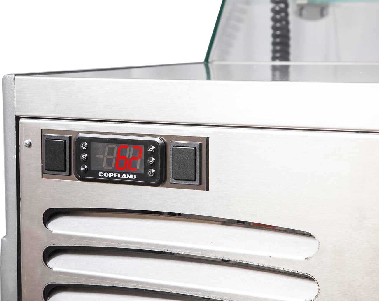 KBS Gastrotechnik Mehrzweckvitrine Super 1000 mit geradem Glasaufbau
