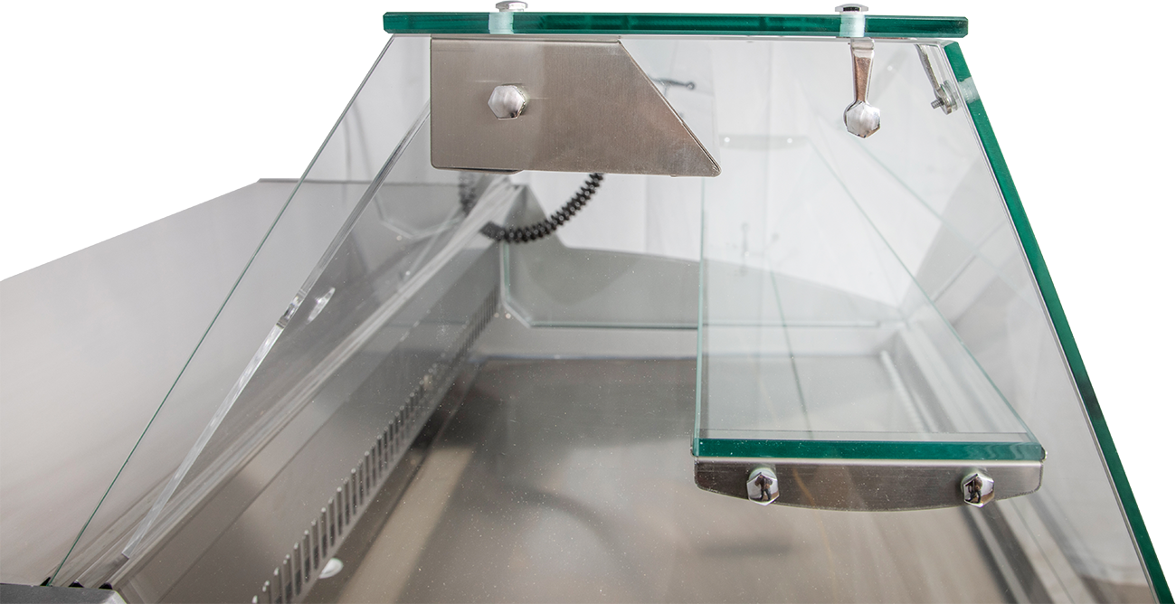 KBS Gastrotechnik Mehrzweckvitrine Super 1500 mit geradem Glasaufbau