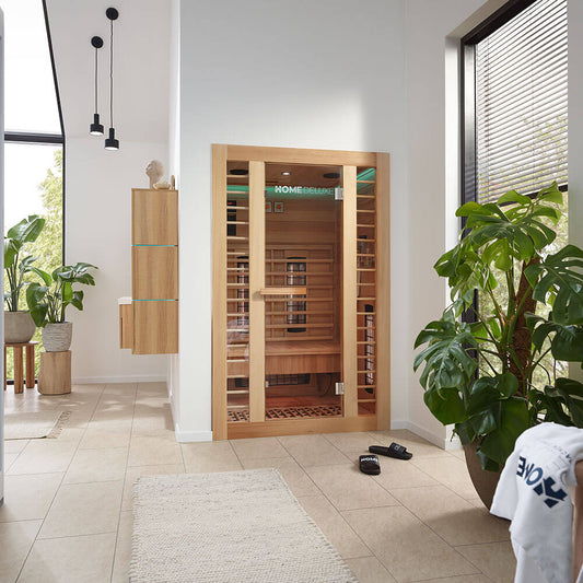 Home Deluxe Infrarotkabine REDSUN DELUXE PLUS M - 120 x 105 cm für 2 Personen
