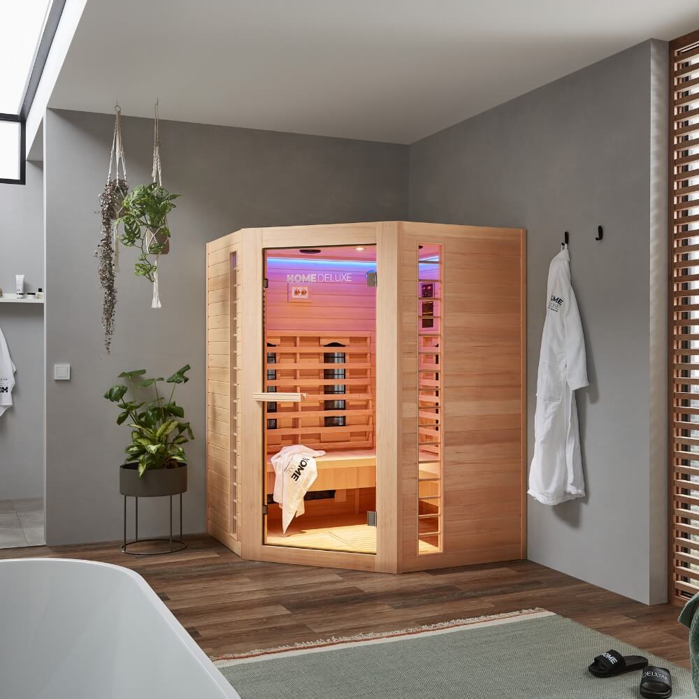 Home Deluxe Infrarotkabine REDSUN DELUXE XXL - 150 x 150 cm für 4 Personen