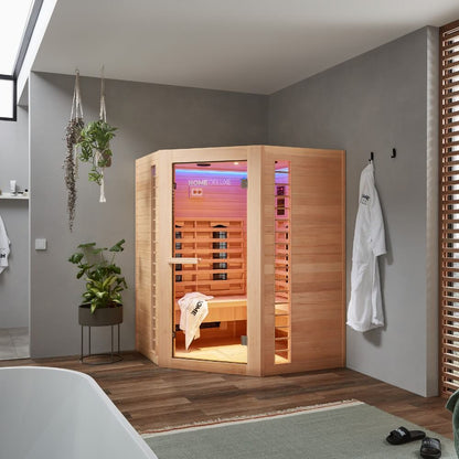 Home Deluxe Infrarotkabine REDSUN DELUXE XXL - 150 x 150 cm für 4 Personen