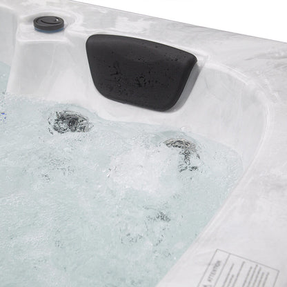 Home Deluxe Outdoor Whirlpool WHITE MARBLE PURE - 210 x 160 cm für 3 Personen