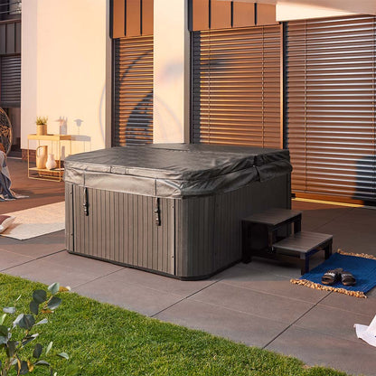 Home Deluxe Outdoor Whirlpool mit Treppe und Thermoabdeckung SEA STAR 180 x 160 cm 4 Personen