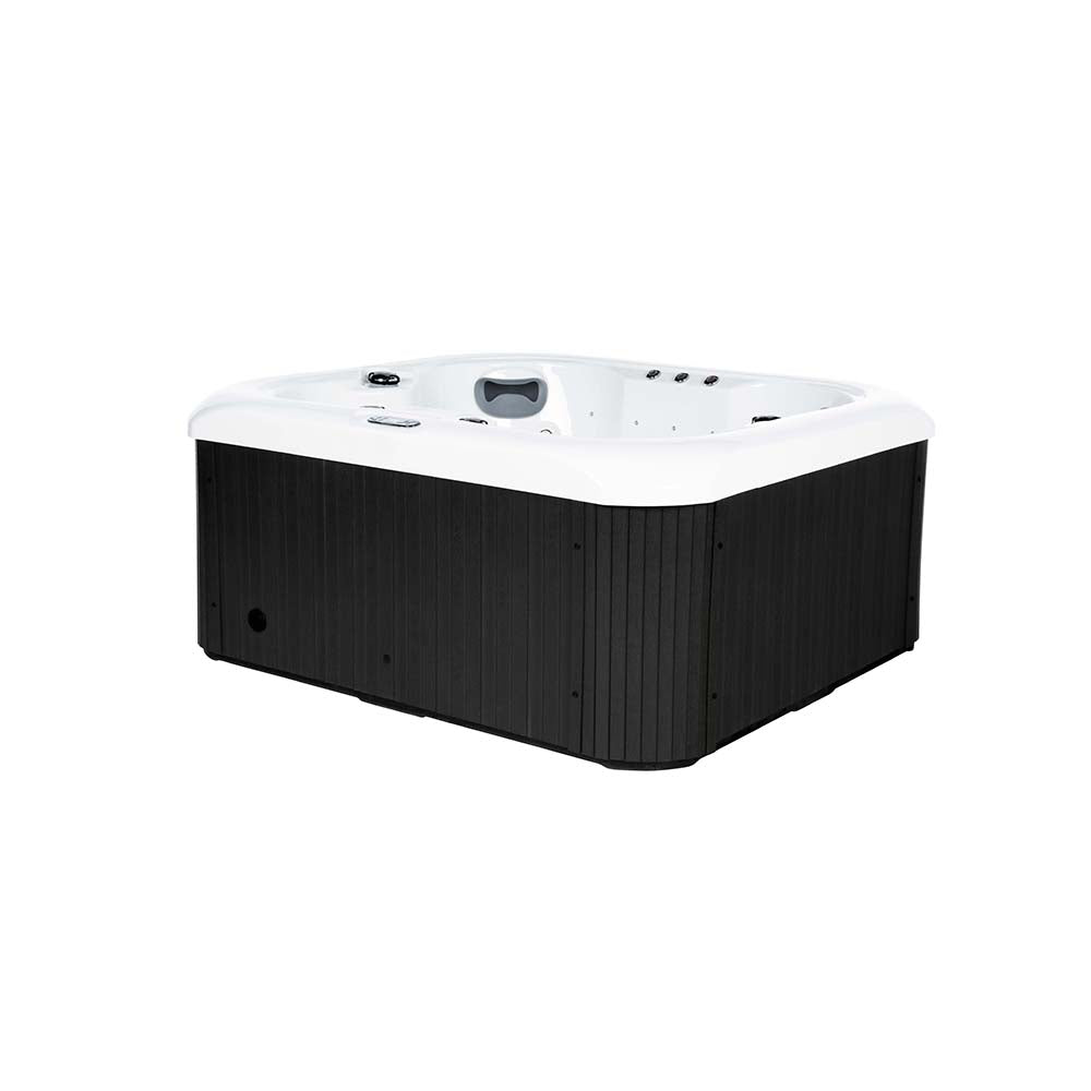 Home Deluxe Outdoor Whirlpool mit Treppe und Thermoabdeckung SEA STAR 180 x 160 cm 4 Personen