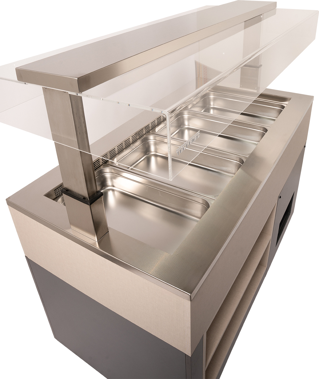KBS Gastrotechnik Salabtbar, Frühstücksbuffet Isola 4 M VT VR Umluftkühlung 4x GN 1/1