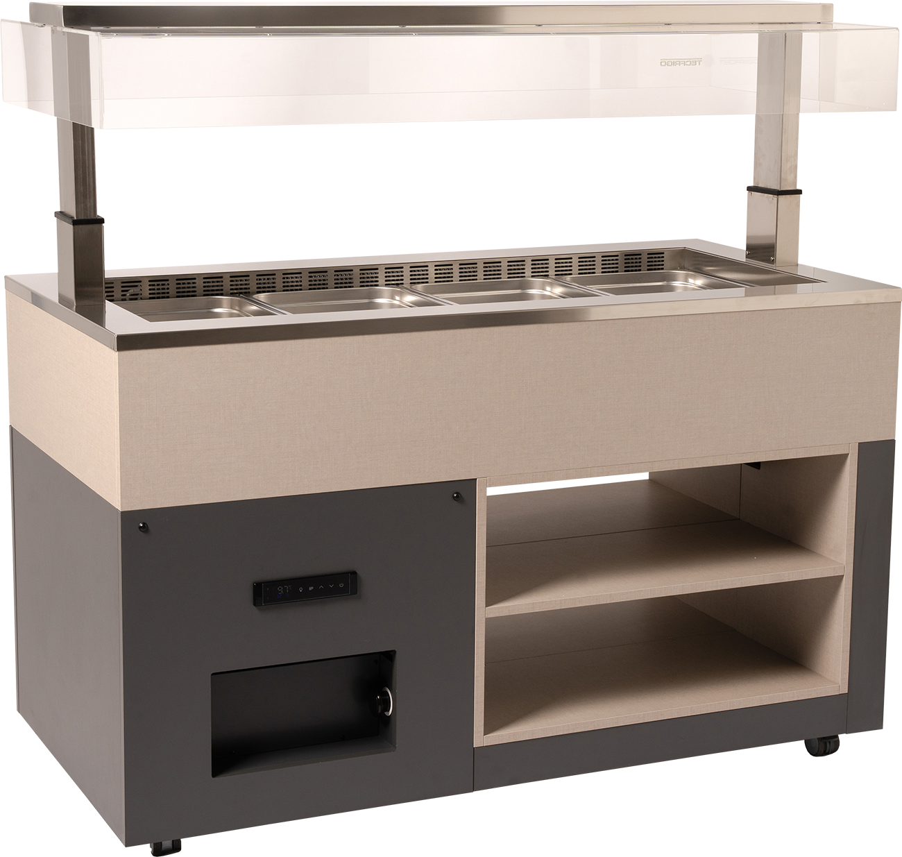 KBS Gastrotechnik Salabtbar, Frühstücksbuffet Isola 4 M VT stille Kühlung 4x GN 1/1