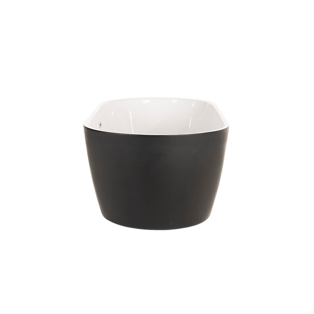 Home Deluxe Freistehende Badewanne CODO - 170 x 80 cm Schwarz