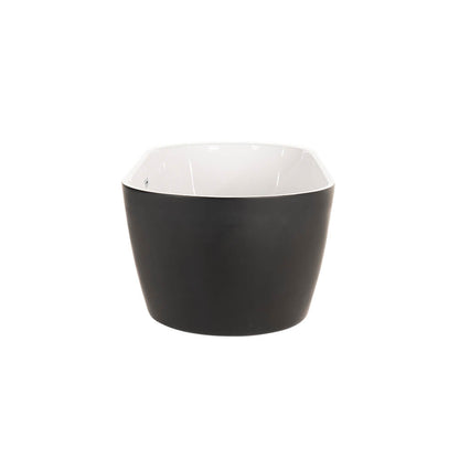 Home Deluxe Freistehende Badewanne CODO - 170 x 80 cm Schwarz