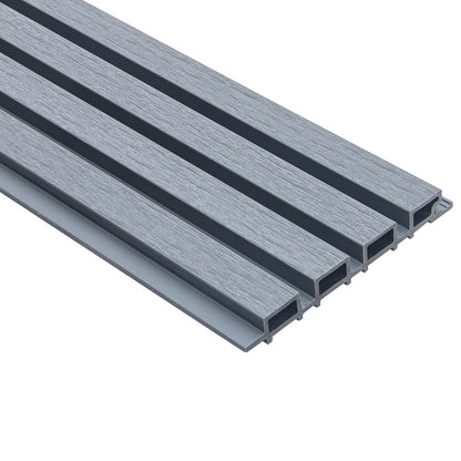 Home Deluxe WPC Fassadenverkleidung DUVAR - 30 m² Hellgrau