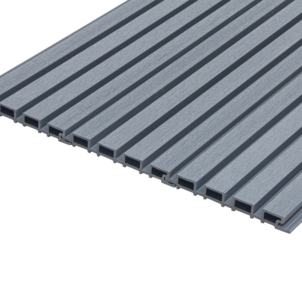 Home Deluxe WPC Fassadenverkleidung DUVAR - 30 m² Hellgrau