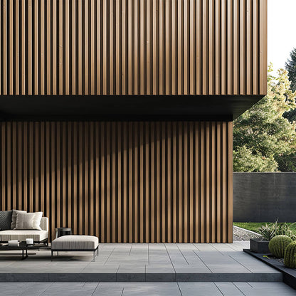 Home Deluxe WPC Fassadenverkleidung DUVAR - 10m² Teak
