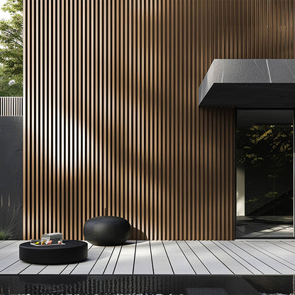 Home Deluxe WPC Fassadenverkleidung DUVAR - 10m² Teak