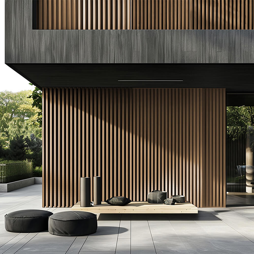 Home Deluxe WPC Fassadenverkleidung DUVAR - 8m² Teak