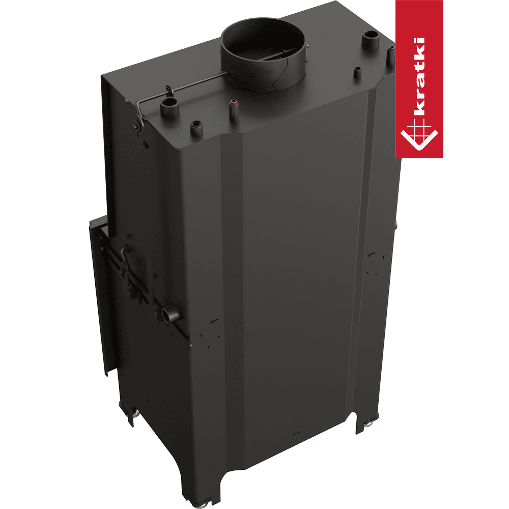 Kratki Wasserführender Kamineinsatz AQUARIO 14 kW Ø 200 Doppelverglasung