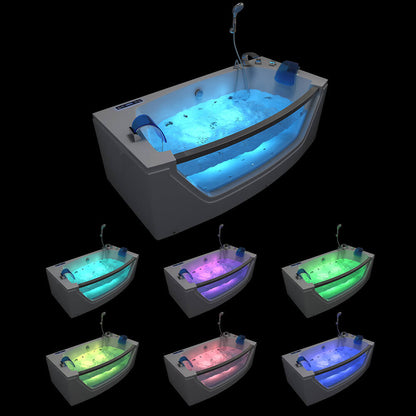 Home Deluxe Whirlpool Badewanne mit Lichttherapie ATLANTIC M 175 x 85 cm