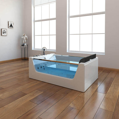 Home Deluxe Whirlpool Badewanne mit Lichttherapie ATLANTIC XL 180 x 120