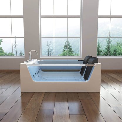 Home Deluxe Whirlpool Badewanne mit Lichttherapie ATLANTIC XL 180 x 120
