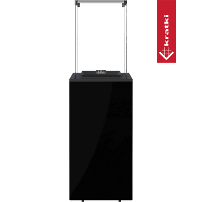 Kratki Terrassenheizer Patio Mini Glas schwarz manuelle Steuerung 8,2kW
