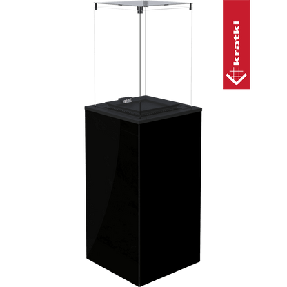 Kratki Terrassenheizer Patio Mini Glas schwarz manuelle Steuerung 8,2kW