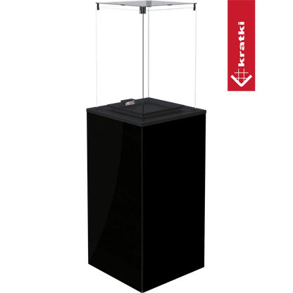 Kratki Terrassenheizer Patio Mini Glas schwarz manuelle Steuerung 8,2kW