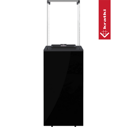 Kratki Terrassenheizer Patio Mini Glas schwarz manuelle Steuerung 8,2kW