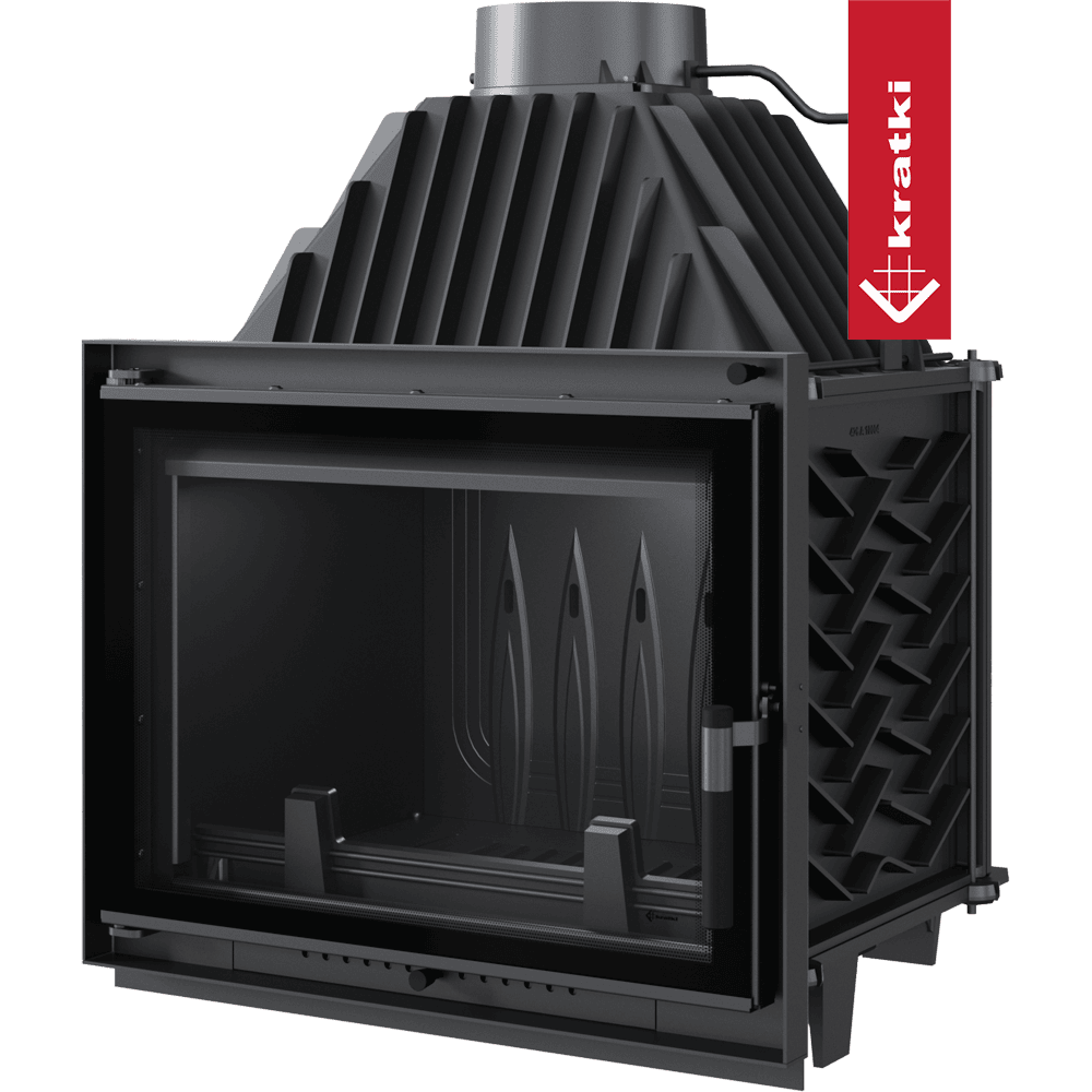 Kratki Kamineinsatz Gusseisen KRATKI ZUZIA ECO DECO 12 kW Ø 200