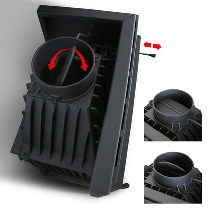 Kratki Kamineinsatz Gusseisen KRATKI ZUZIA ECO DECO links 12 kW Ø 200
