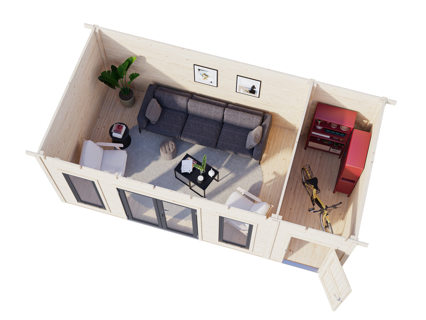 Palmako Aurelia 16,7 m2 - Naturbelassen