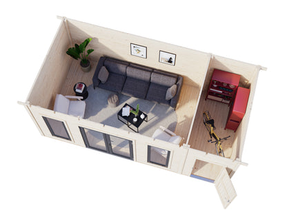 Palmako Aurelia 16,7 m2 - Naturbelassen