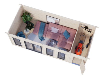 Palmako Aurelia 19,2 m2 - Naturbelassen