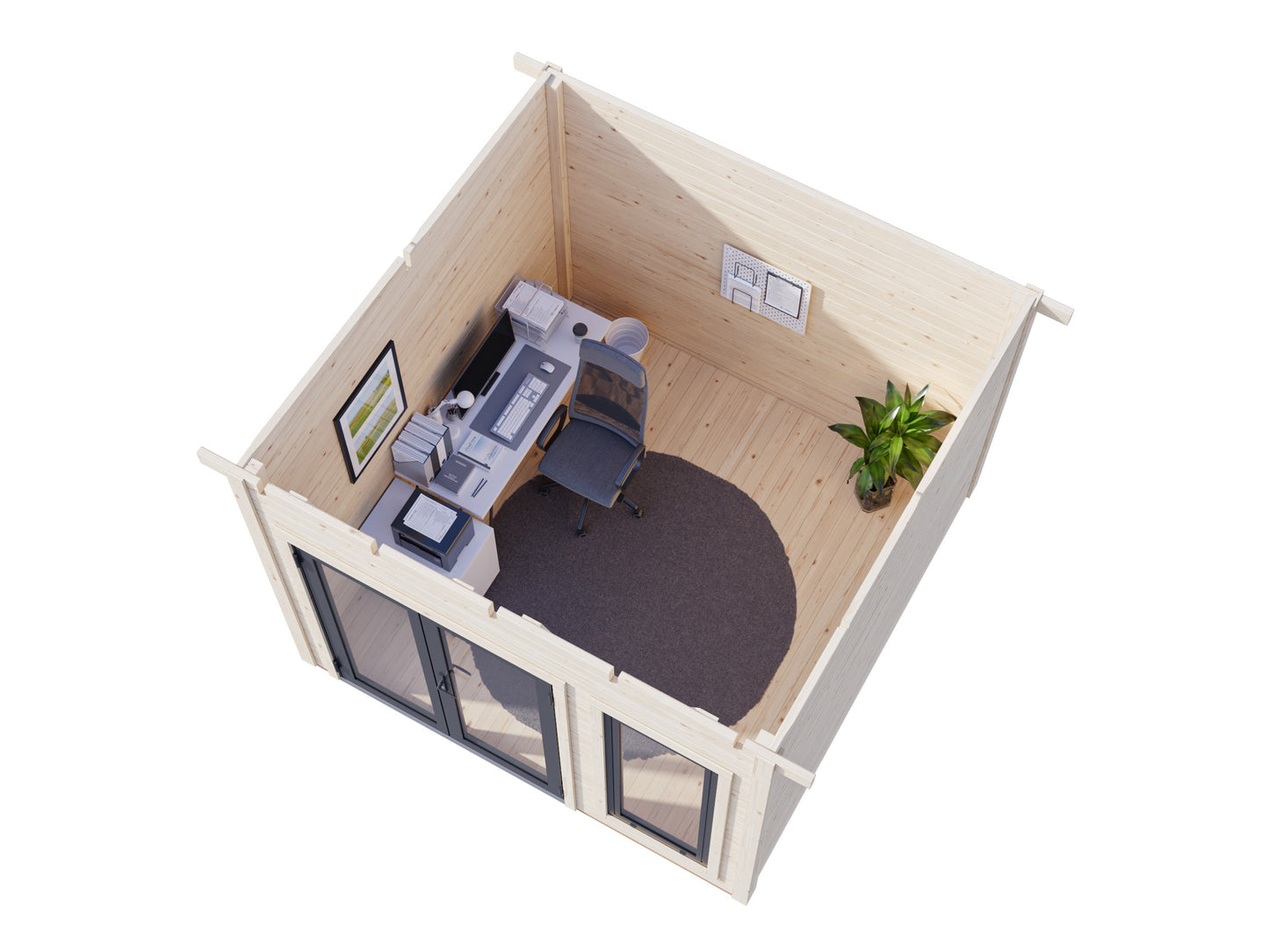 Palmako Aurelia 8,4 m2 - Hellbraun tauchgrundiert