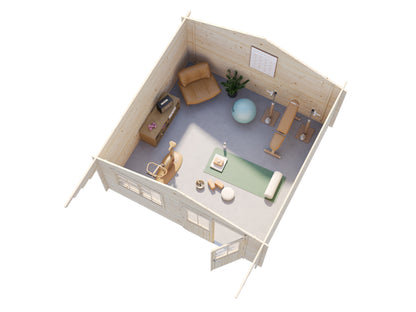 Palmako Britta 17,5 m2 - Transparent tauchgrundiert