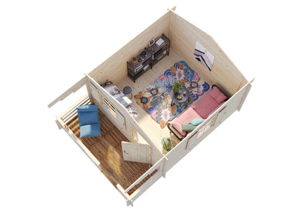 Palmako Emma 10,4+4,2 m2 - Transparent tauchgrundiert