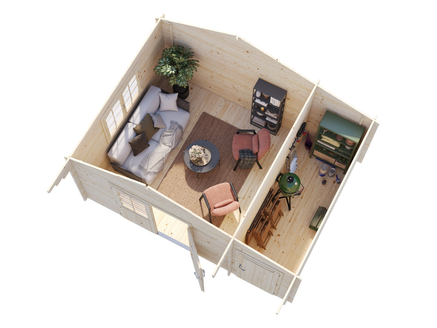 Palmako Emma 14,2 m2 - Transparent tauchgrundiert