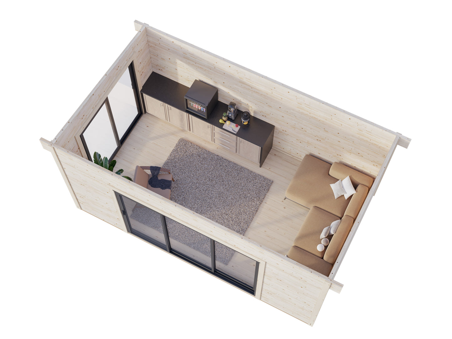 Palmako Grace 14,1 m2 - Naturbelassen