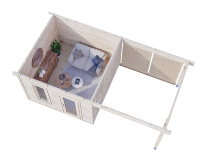 Palmako Grace 8,1+8,1 m2 - Naturbelassen
