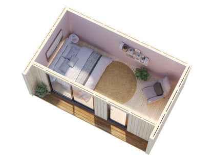 Palmako Johanna 13,6 m2 - Naturbelassen