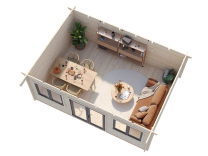 Palmako Lisandra 19,4 m2 - Naturbelassen
