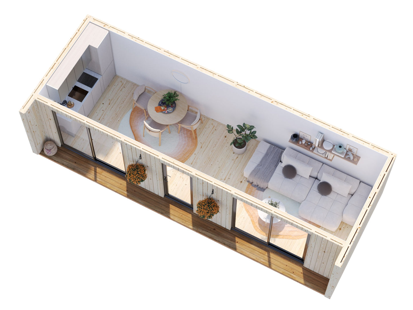 Palmako Rebekka 22,4 m2 - Naturbelassen