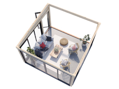 Palmako Lumi 16,6 m2 Slide - Naturbelassen