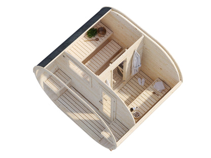 Palmako Anette 3,0+1,5 m2 - Naturbelassen