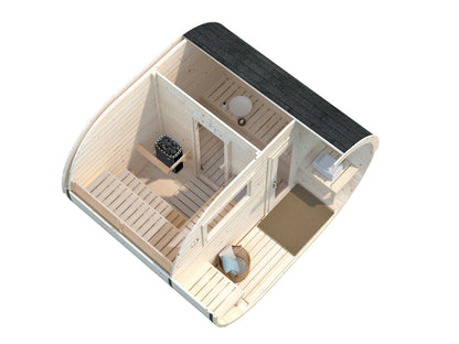 Palmako Anette 3,0+1,5 m2 - Naturbelassen