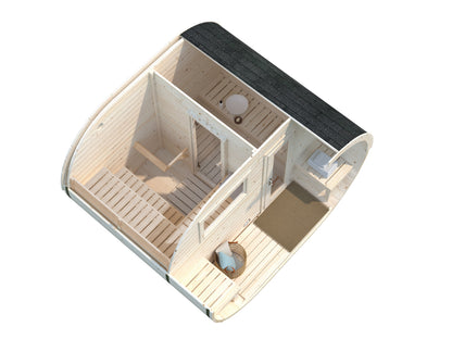 Palmako Anette 3,0+1,5 m2 - Naturbelassen