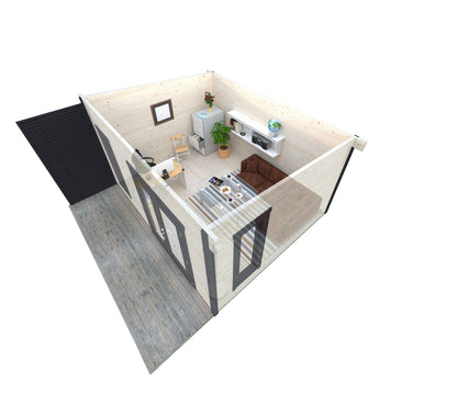 Palmako Grace 14,5 m2 - Naturbelassen