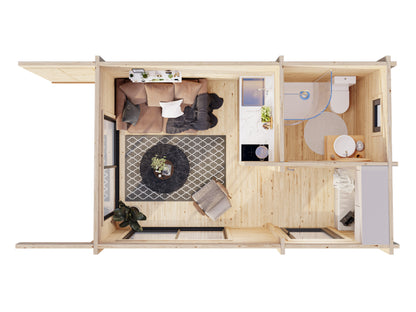 Palmako Cecilia 14,2 m2 - Naturbelassen