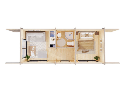 Palmako Cecilia 21,8 m2 - Naturbelassen