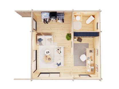 Palmako Cecilia 27,2 m2 - Naturbelassen