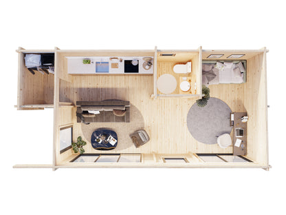 Palmako Cecilia 32,0 m2 - Naturbelassen