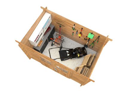 Palmako Alice 4,7 m2 - Braun kesseldruckimprägniert