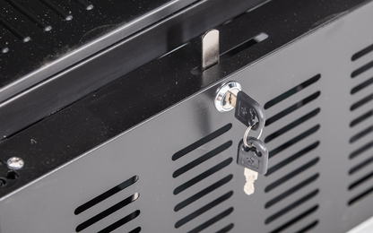 KBS Gastrotechnik Glastürkühlschrank KBS 316 G Slim schwarz
